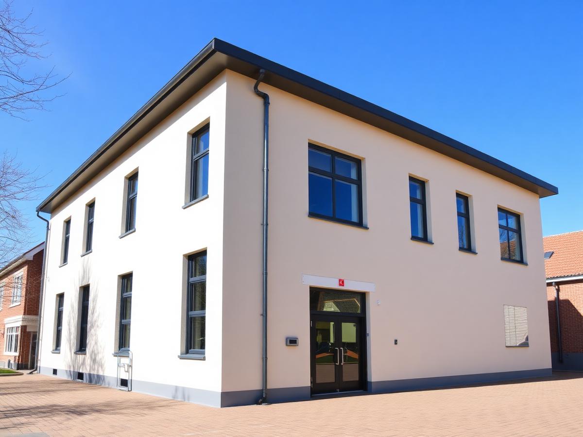 Modern Nederlands schoolgebouw